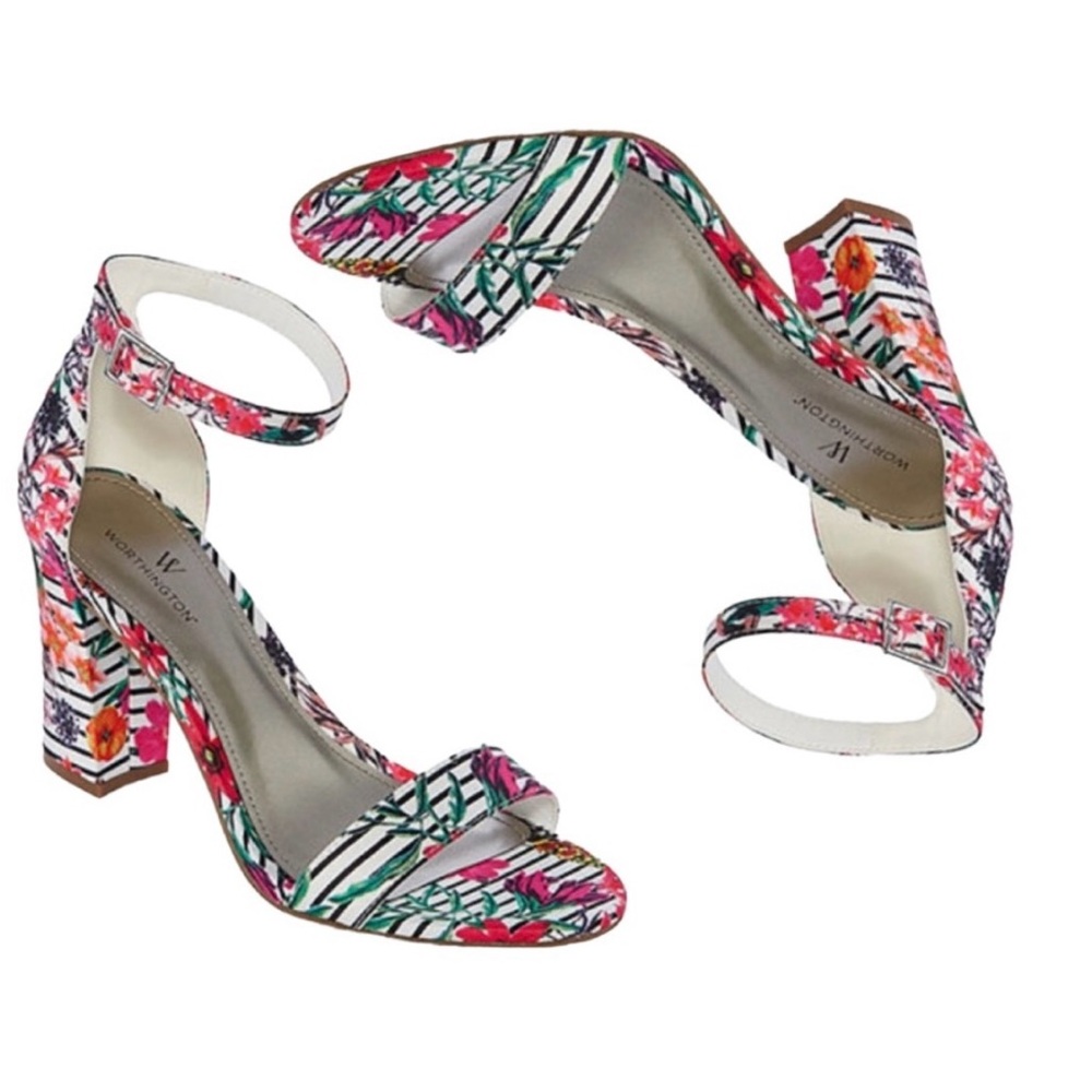 Worthington Colorful Floral Women's Heels